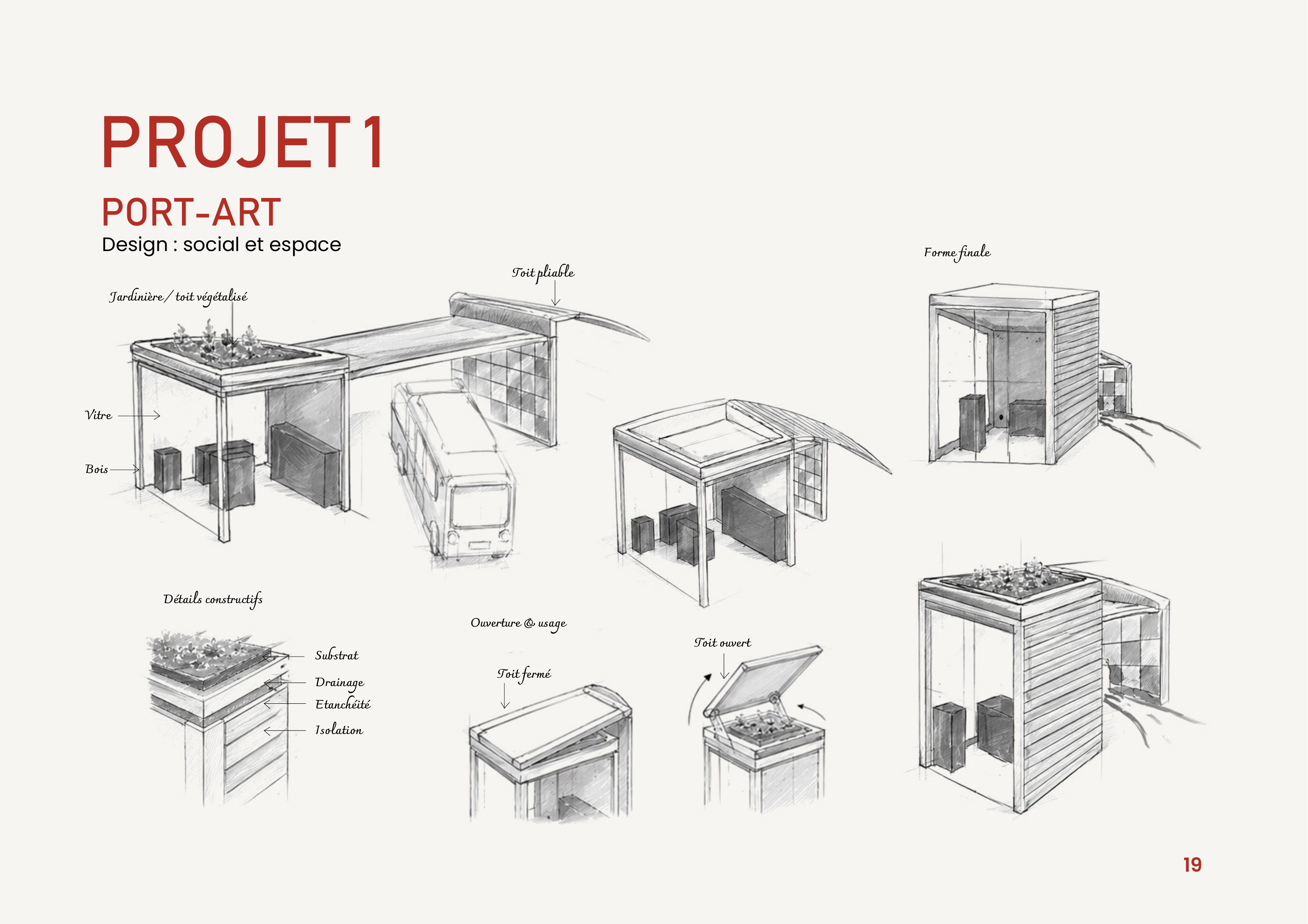 PORT-ART — Structure ouverte et modulable, parois repliables